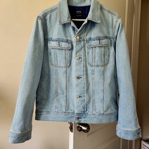 2019 A.P.C. Denim Quilt Jacket Indigo M ❄️ Retail $425